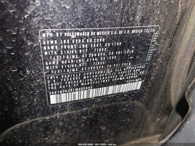 3VV1B7AX9LM083899 Volkswagen Tiguan