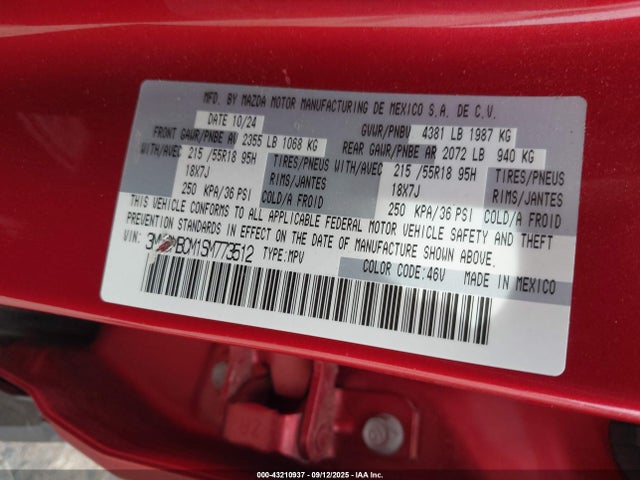 3MVDMBCM1SM773512 Mazda pyukd