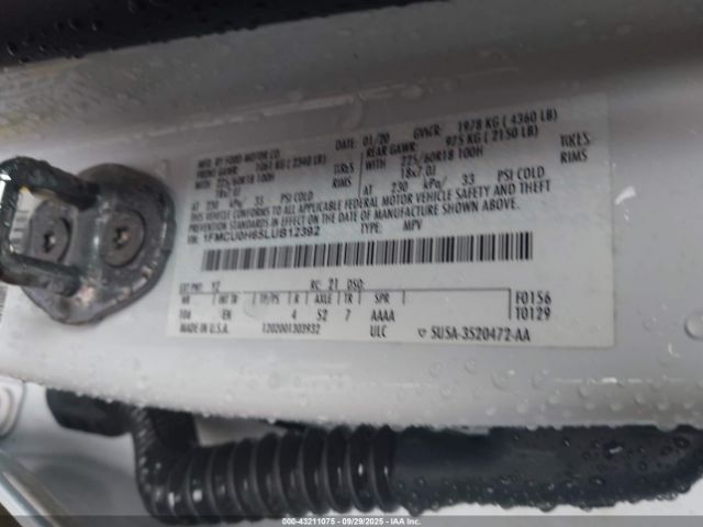 2020 FORD ESCAPE 1FMCU0H65LUB12392 Photo 8