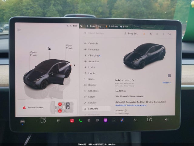 2022 TESLA MODEL Y 7SAYGDEE9NA018029 Photo 6