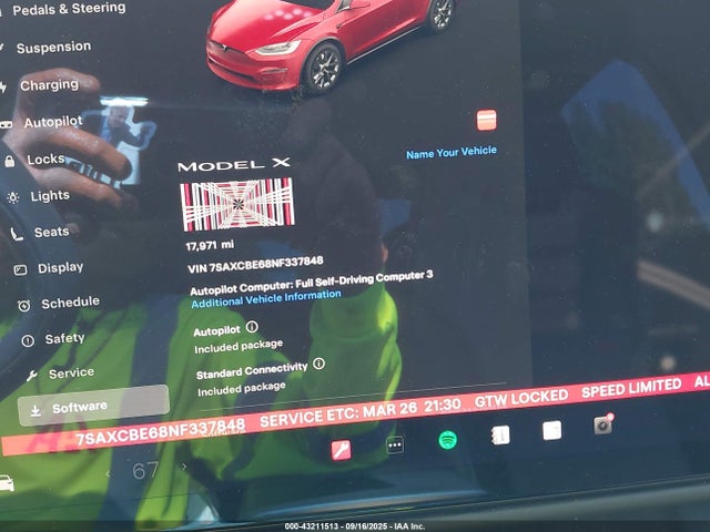 7SAXCBE68NF337848 Tesla 2022