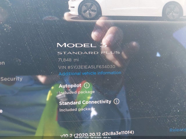 2020 TESLA MODEL 3 5YJ3E1EA5LF634030 Photo 6