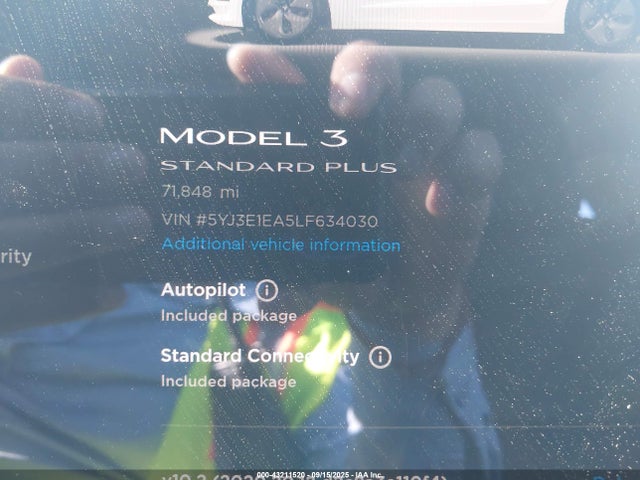 2020 TESLA MODEL 3 5YJ3E1EA5LF634030 Photo 8