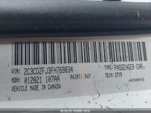 2015 DODGE CHALLENGER 2C3CDZFJ3FH769834 Photo 8