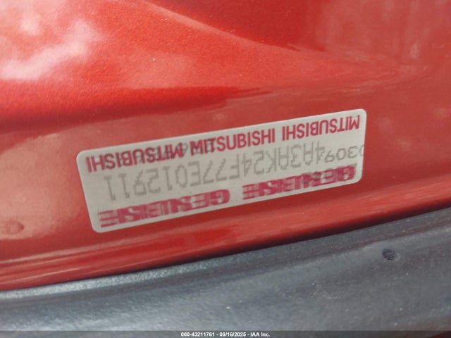 2007 MITSUBISHI ECLIPSE 4A3AK24F77E012911 Photo 8