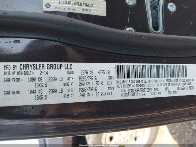 1C4NJRBB7ED776857 Jeep 2014