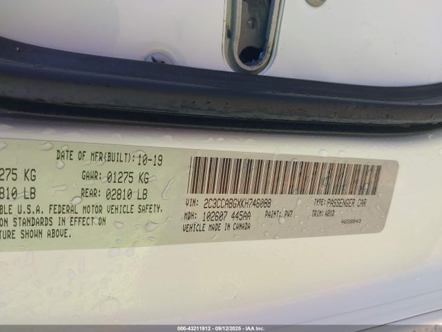 Chrysler 300 2019 2C3CCABGXKH746088 Image 9