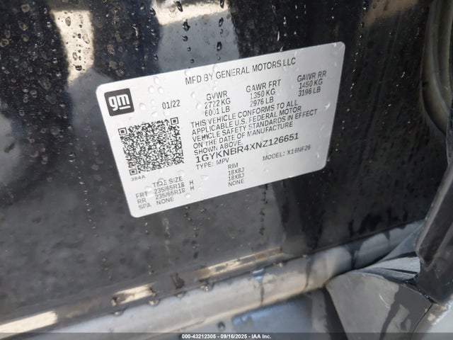 2022 CADILLAC XT5 1GYKNBR4XNZ126651 Photo 8