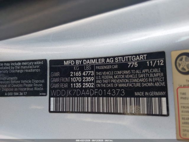 2013 MERCEDES-BENZ SL 550 WDDJK7DA4DF014373 Photo 8