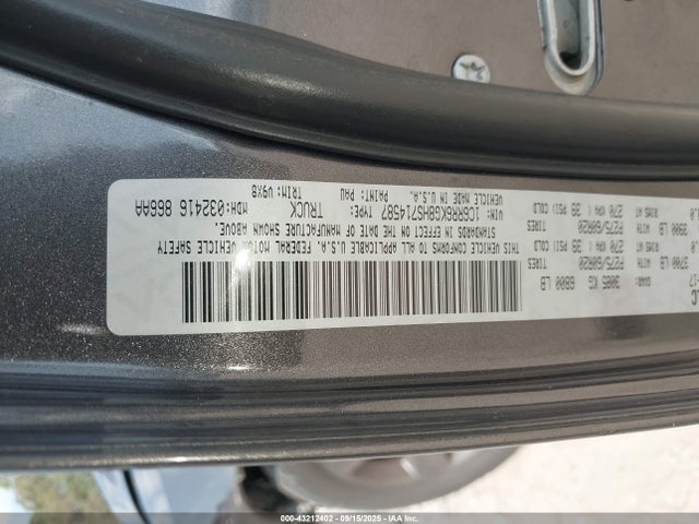 1C6RR6KG8HS714587 RAM 1500