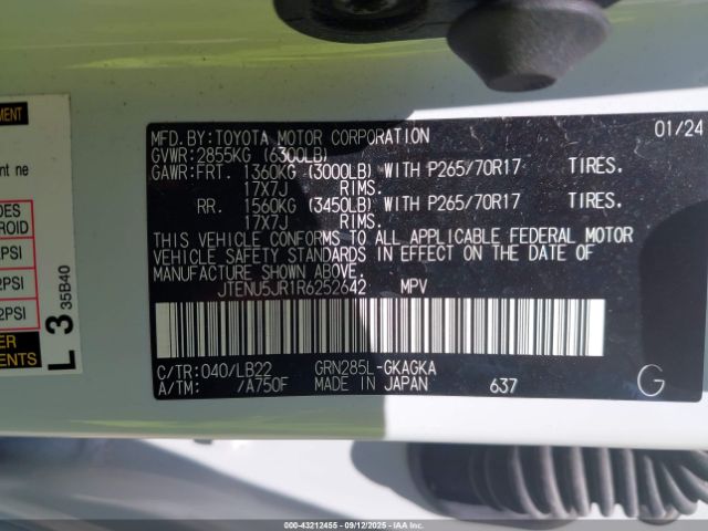 2024 TOYOTA 4RUNNER JTENU5JR1R6252642 Photo 8