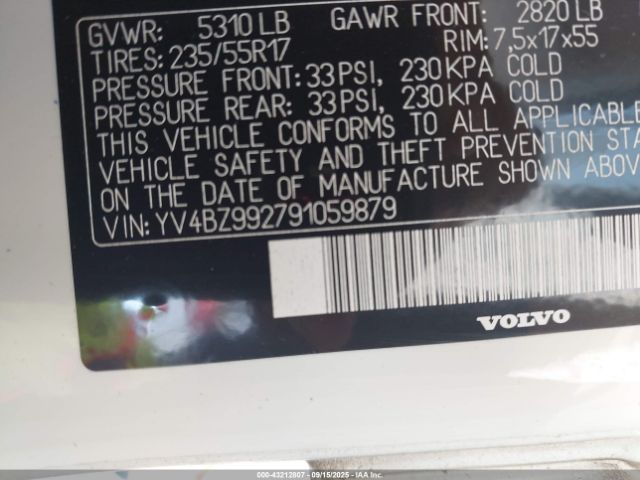 2009 VOLVO XC70 YV4BZ992791059879 Photo 8