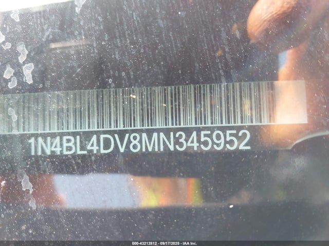 Nissan Altima 2021 1N4BL4DV8MN345952 Image 9