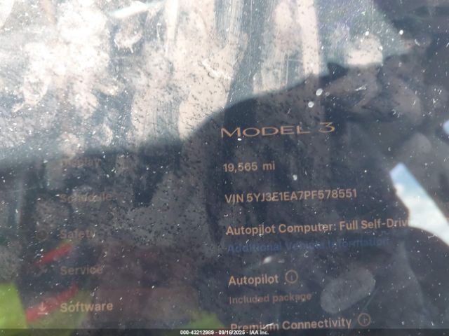 2023 TESLA MODEL 3 5YJ3E1EA7PF578551 Photo 6