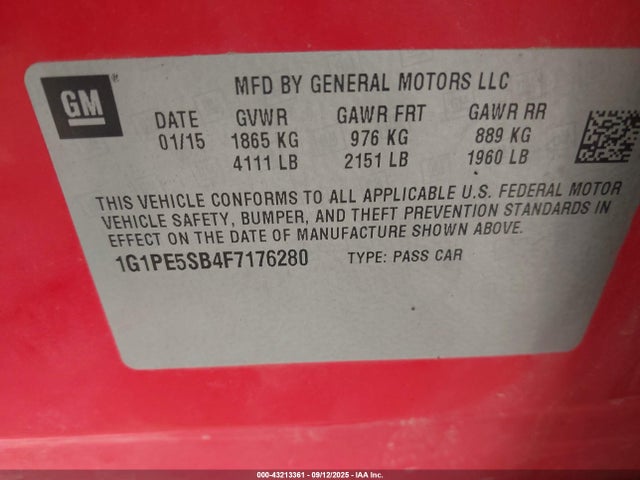 1G1PE5SB4F7176280 Chevrolet LUV