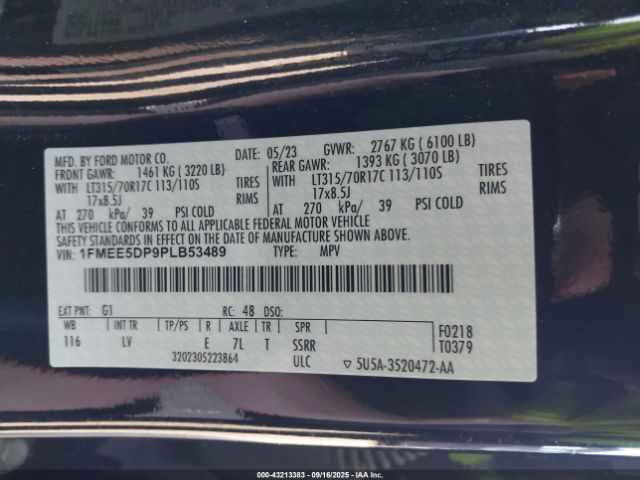 2023 FORD BRONCO 1FMEE5DP9PLB53489 Photo 8