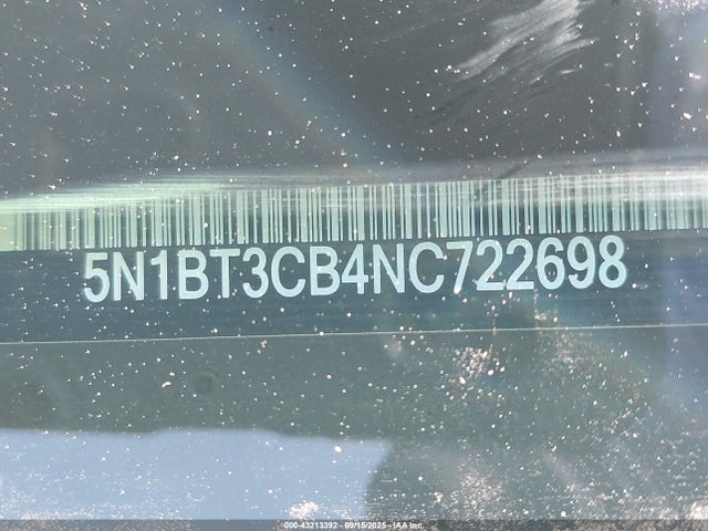 Nissan 2022 2022 5N1BT3CB4NC722698 Image 9
