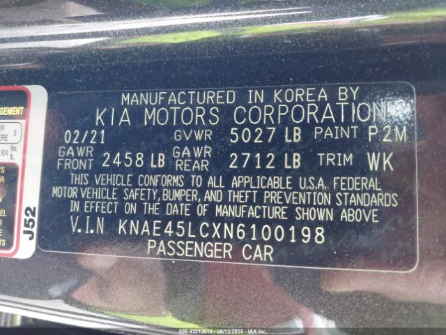 2022 KIA STINGER KNAE45LCXN6100198 Photo 8