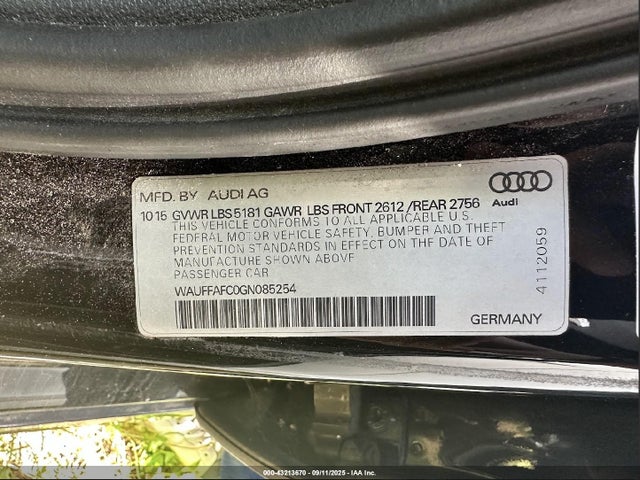 2016 AUDI A6 WAUFFAFC0GN085254 Photo 8