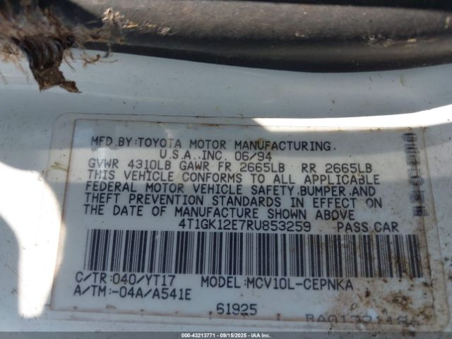 1994 TOYOTA CAMRY 4T1GK12E7RU853259 Photo 8