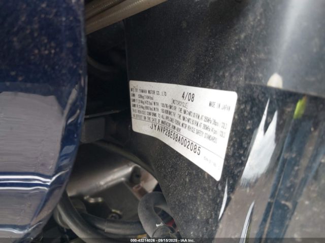 2008 YAMAHA XV1700 JYAVP28E08A002085 Photo 9