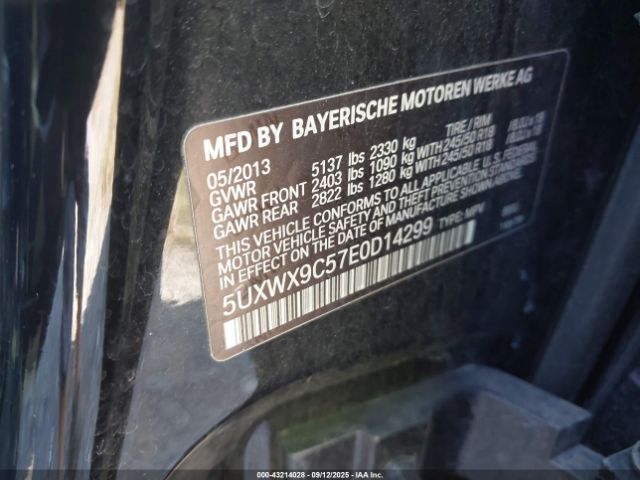 2014 BMW X3 5UXWX9C57E0D14299 Photo 8