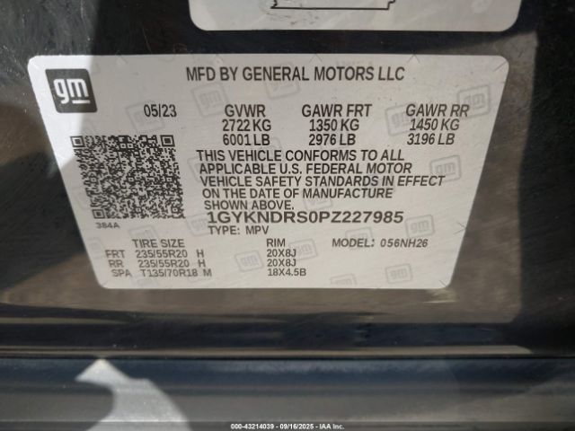 2023 CADILLAC XT5 1GYKNDRS0PZ227985 Photo 8