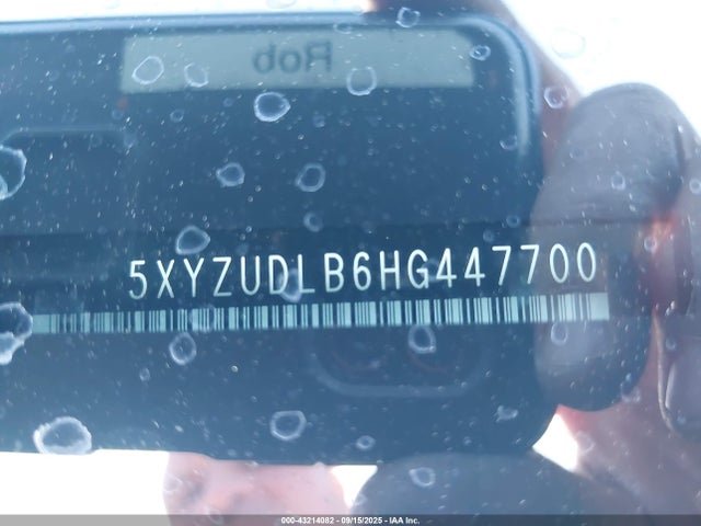 5XYZUDLB6HG447700 Hyundai gdi theta ii
