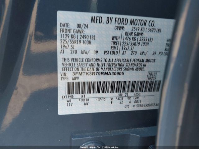 2024 FORD MUSTANG MACH-E 3FMTK3R79RMA30905 Photo 8