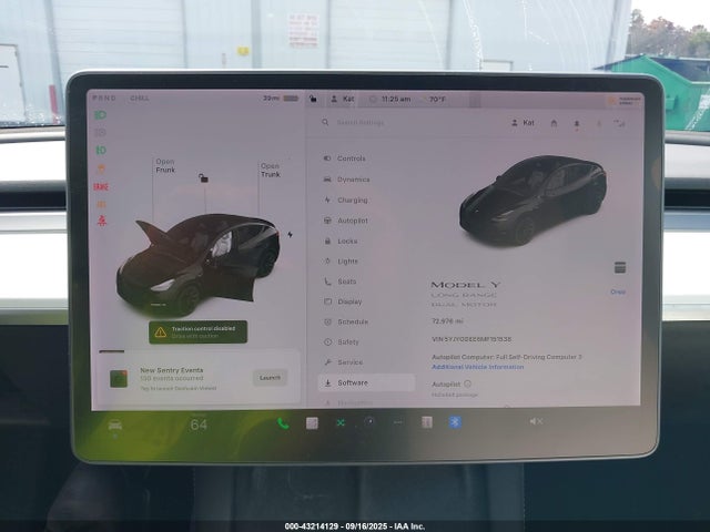 2021 TESLA MODEL Y 5YJYGDEE6MF151538 Photo 6