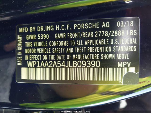 2018 PORSCHE MACAN WP1AA2A54JLB09390 Photo 8