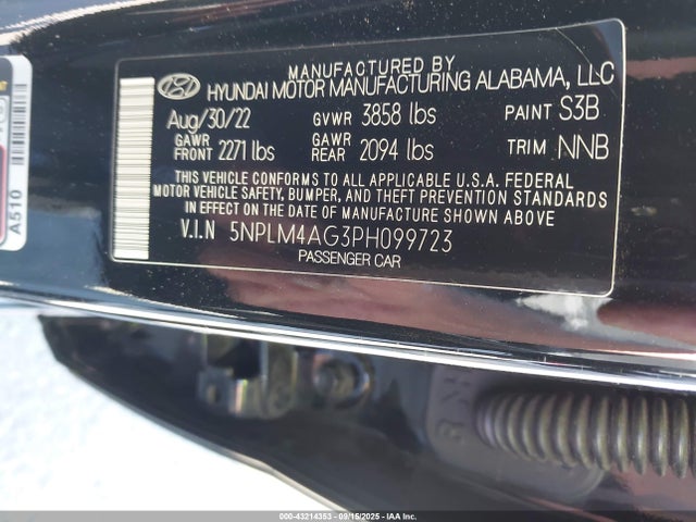 Hyundai mpi nu pe 2023 5NPLM4AG3PH099723 Image 9