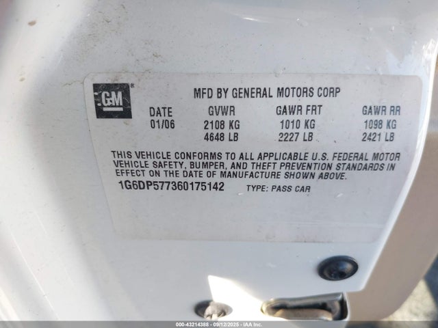 2006 CADILLAC CTS 1G6DP577360175142 Photo 8