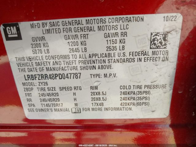 2023 BUICK ENVISION LRBFZRR48PD047787 Photo 8