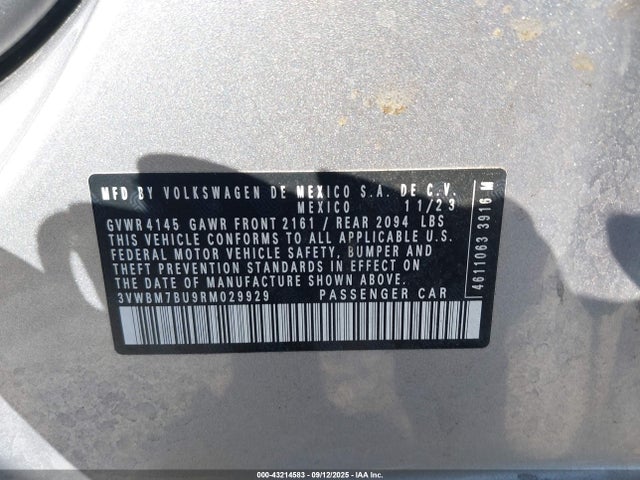Volkswagen tsi 2024 3VWBM7BU9RM029929 Image 9