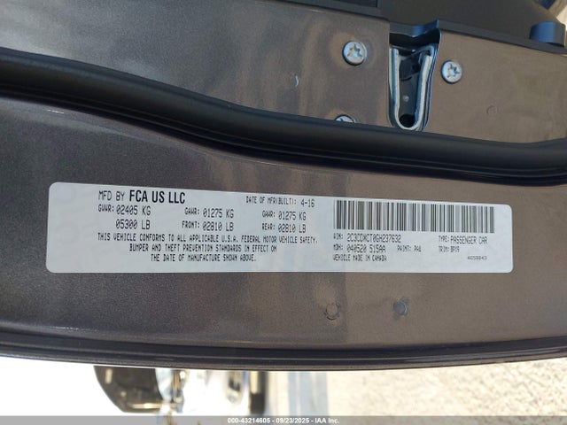 Dodge Charger 2016 2C3CDXCT0GH237632 Image 9