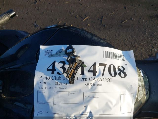 2020 SUZUKI GSX-R1000 JS1DM11B3L7100112 Photo 10