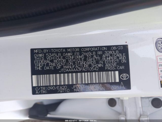 2023 TOYOTA MIRAI JTDAAAAA3PA010542 Photo 8