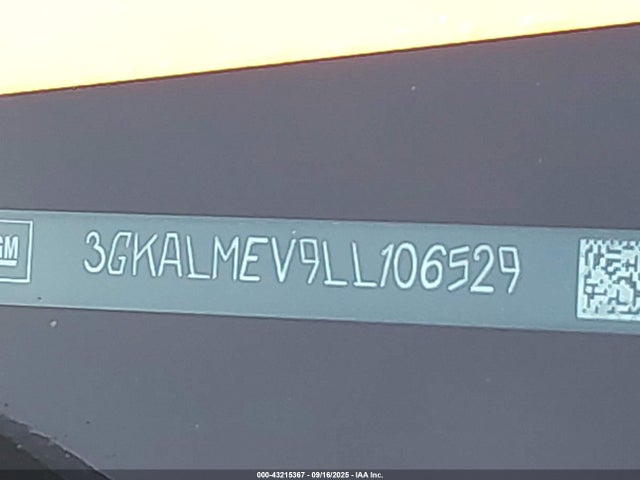 3GKALMEV9LL106529 GMC lyx