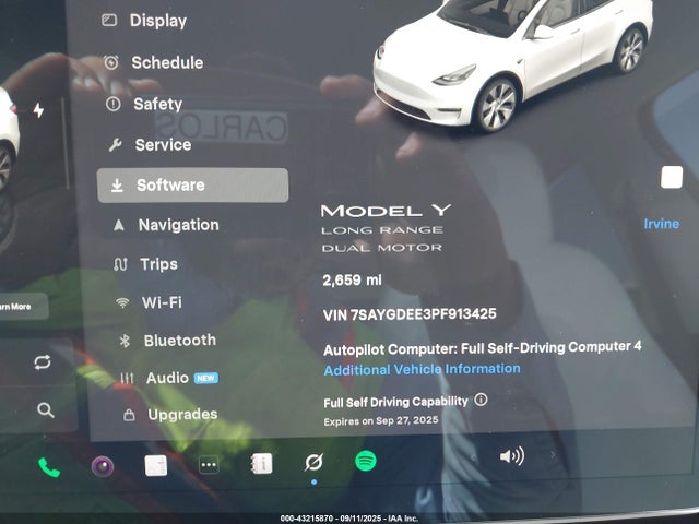 2023 TESLA MODEL Y 7SAYGDEE3PF913425 Photo 6