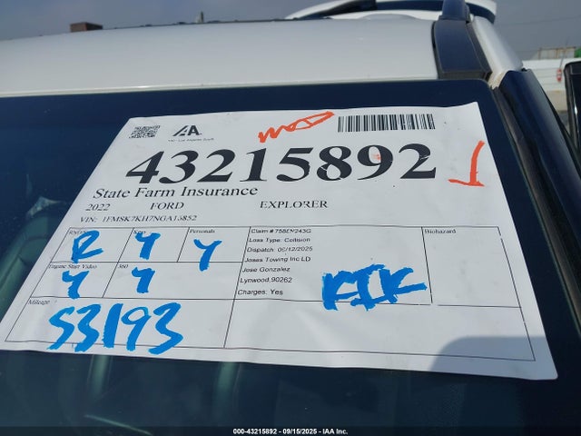 Ford ecoboost 2022 1FMSK7KH7NGA16852 Image 18