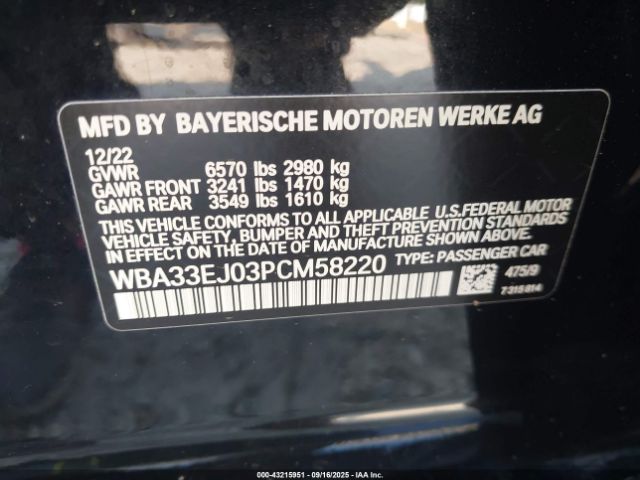 2023 BMW 760 WBA33EJ03PCM58220 Photo 8