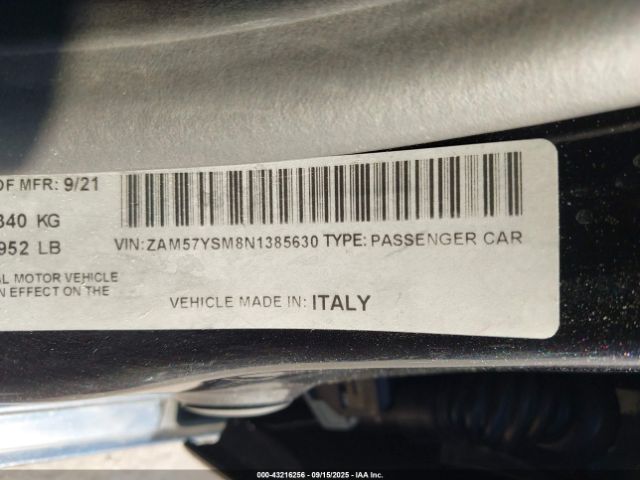 2022 MASERATI GHIBLI ZAM57YSM8N1385630 Photo 8