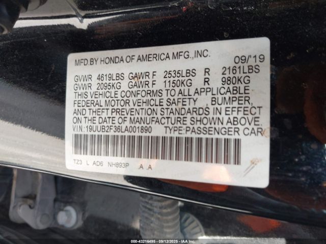 2020 ACURA TLX 19UUB2F36LA001890 Photo 8