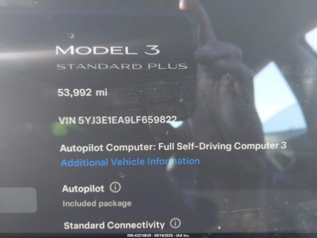 2020 TESLA MODEL 3 5YJ3E1EA9LF659822 Photo 6