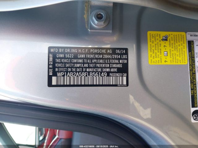 2015 PORSCHE MACAN WP1AB2A58FLB56149 Photo 8