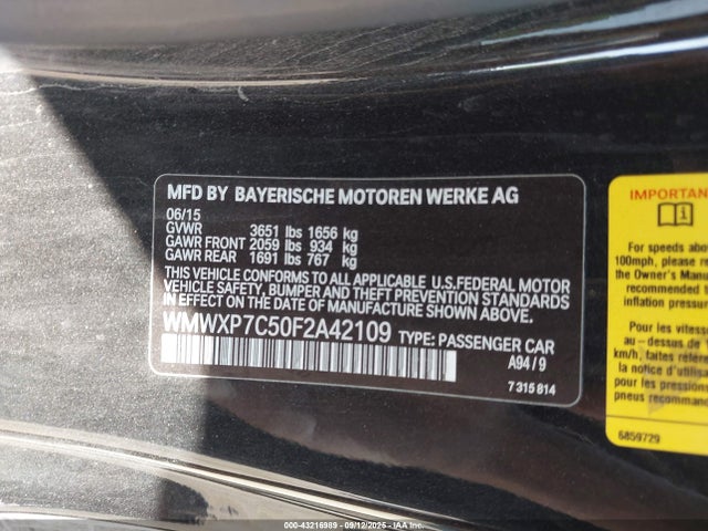 2015 MINI HARDTOP WMWXP7C50F2A42109 Photo 8