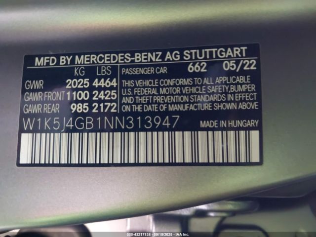 2022 MERCEDES-BENZ CLA 250 COUPE W1K5J4GB1NN313947 Photo 8