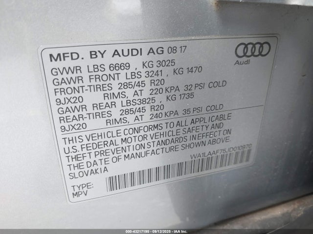 2018 AUDI Q7 WA1LAAF75JD010970 Photo 8