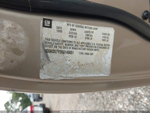 2006 CADILLAC DTS 1G6KD57Y56U143651 Photo 8